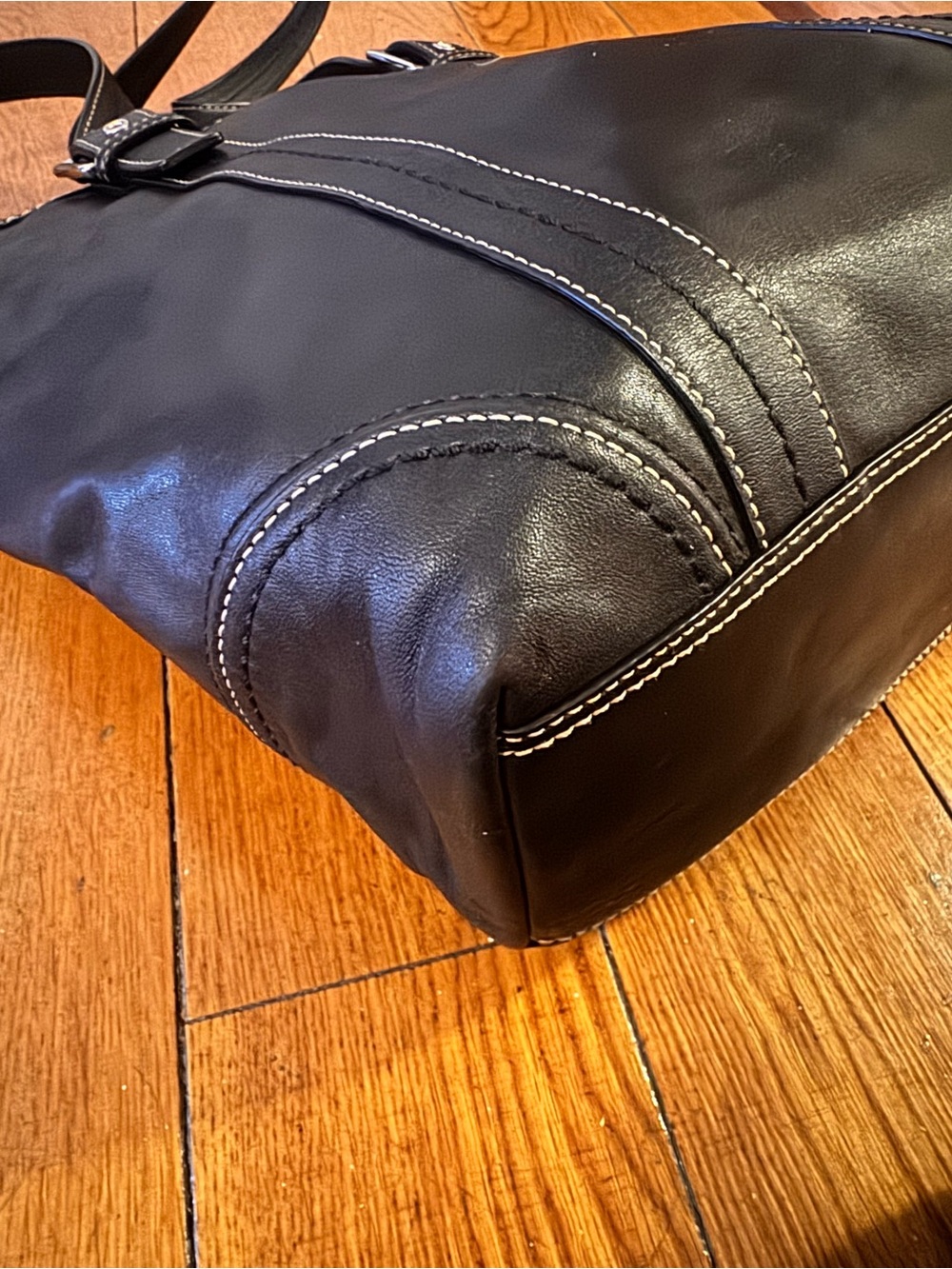 Vintage Coach Hampton tote bag 12607 black - Picture 7 of 9